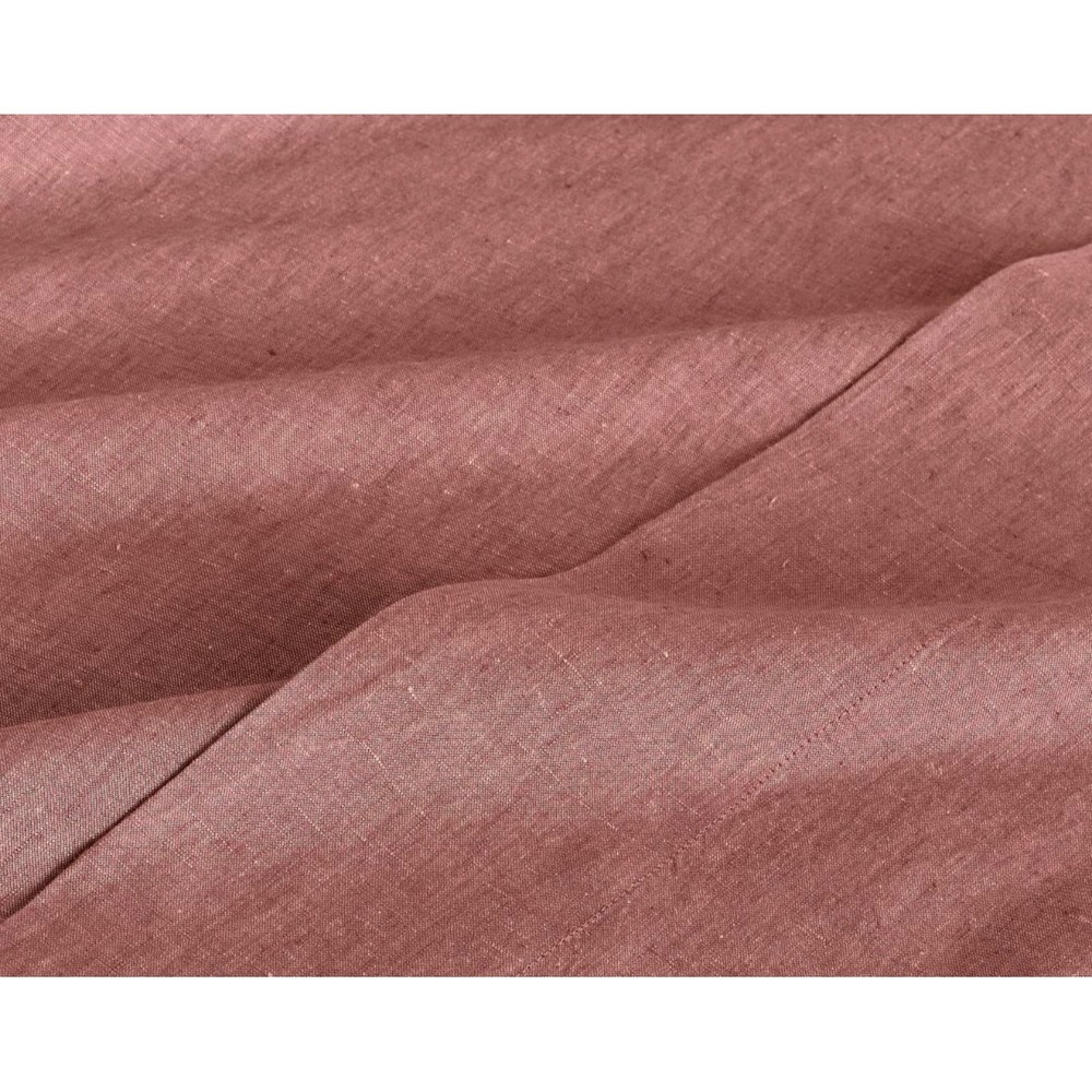 Pottery Barn Belgian Flax Linen Pillowcases Rosewood Standard Set of 2 NEW - Picture 3 of 7